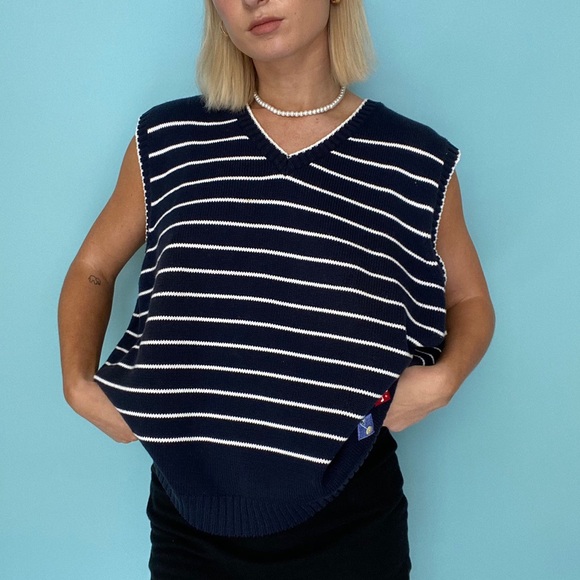 STRIPED SWEATER VEST - Picture 4 of 4